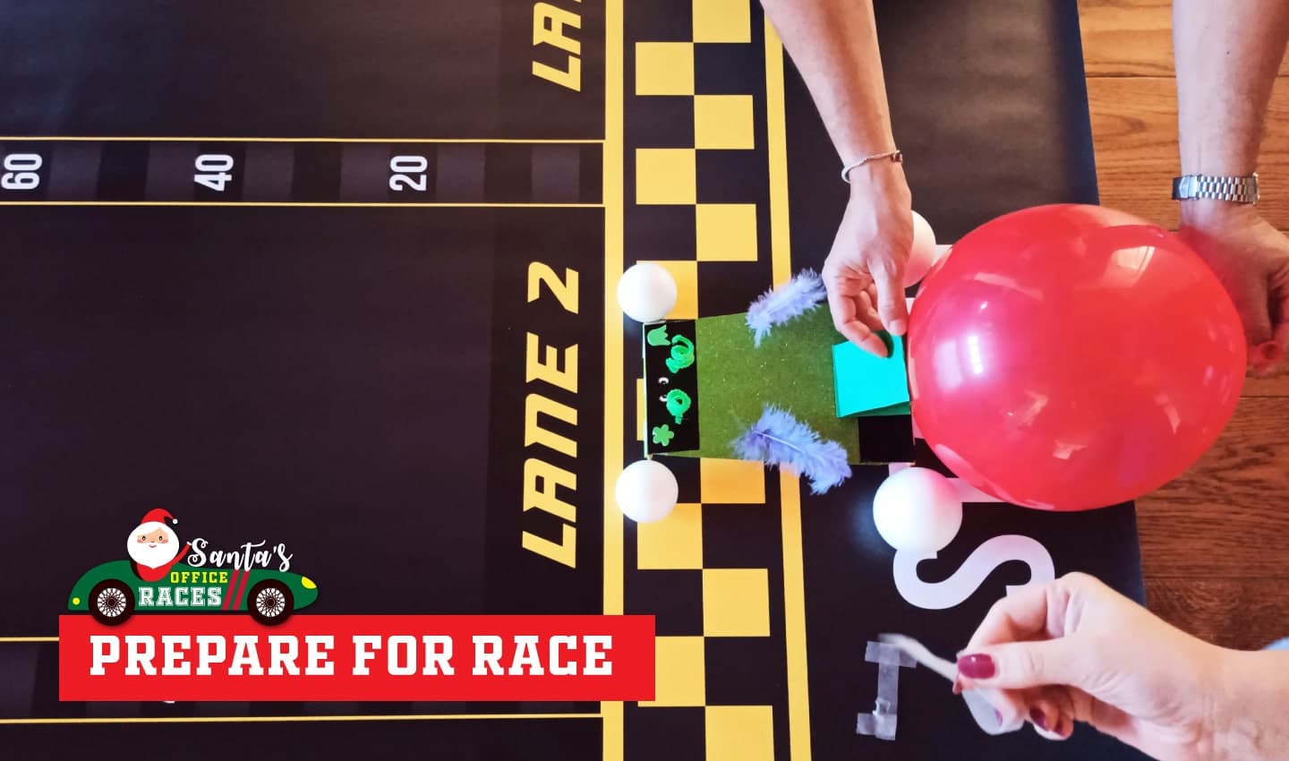 Santa's office races media