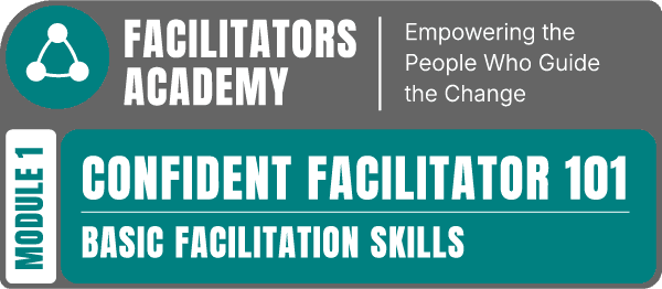 FACILITATORS ACADEMY - MODULE 1 | Confident Facilitator 101 - Basic Facilitators Skills logo