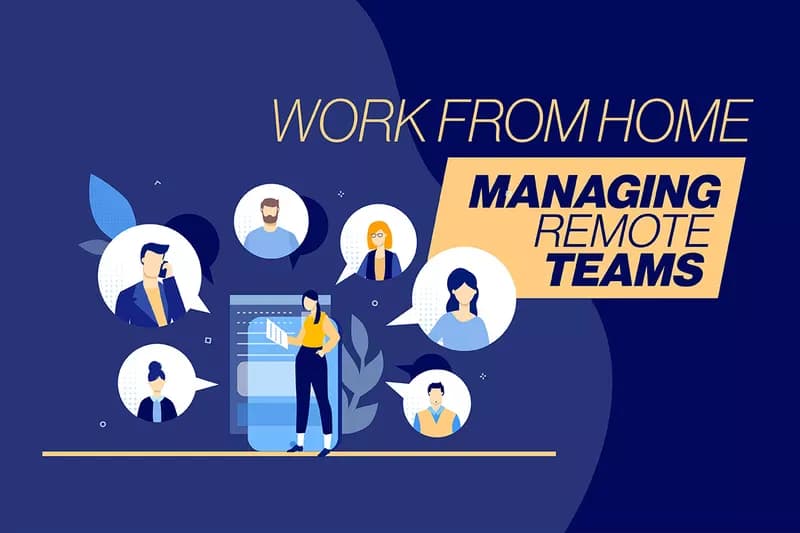 Managing remote teams cover
