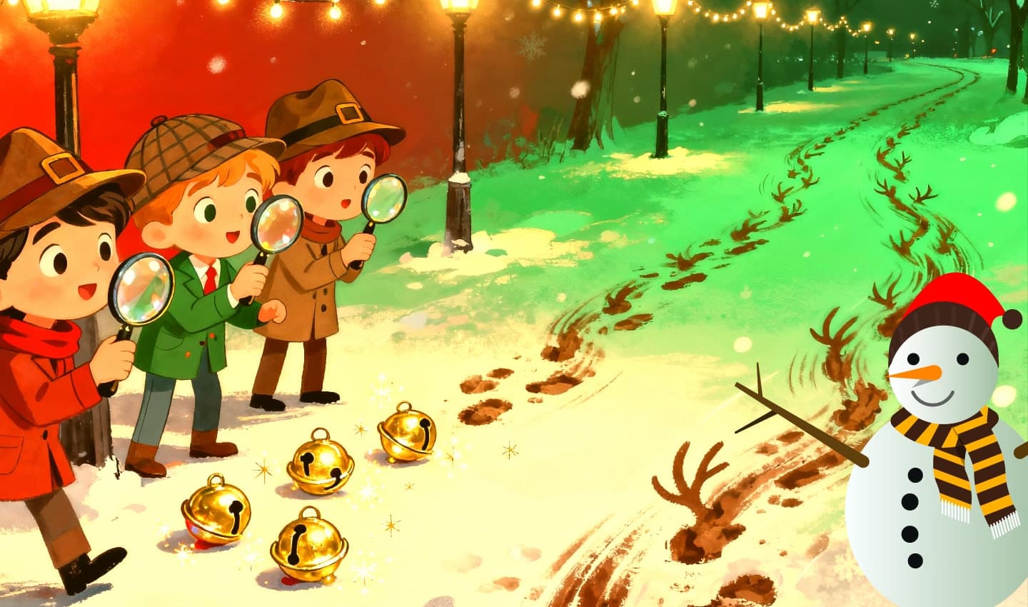 Jingle bells mystery | For kids 6-8 cover